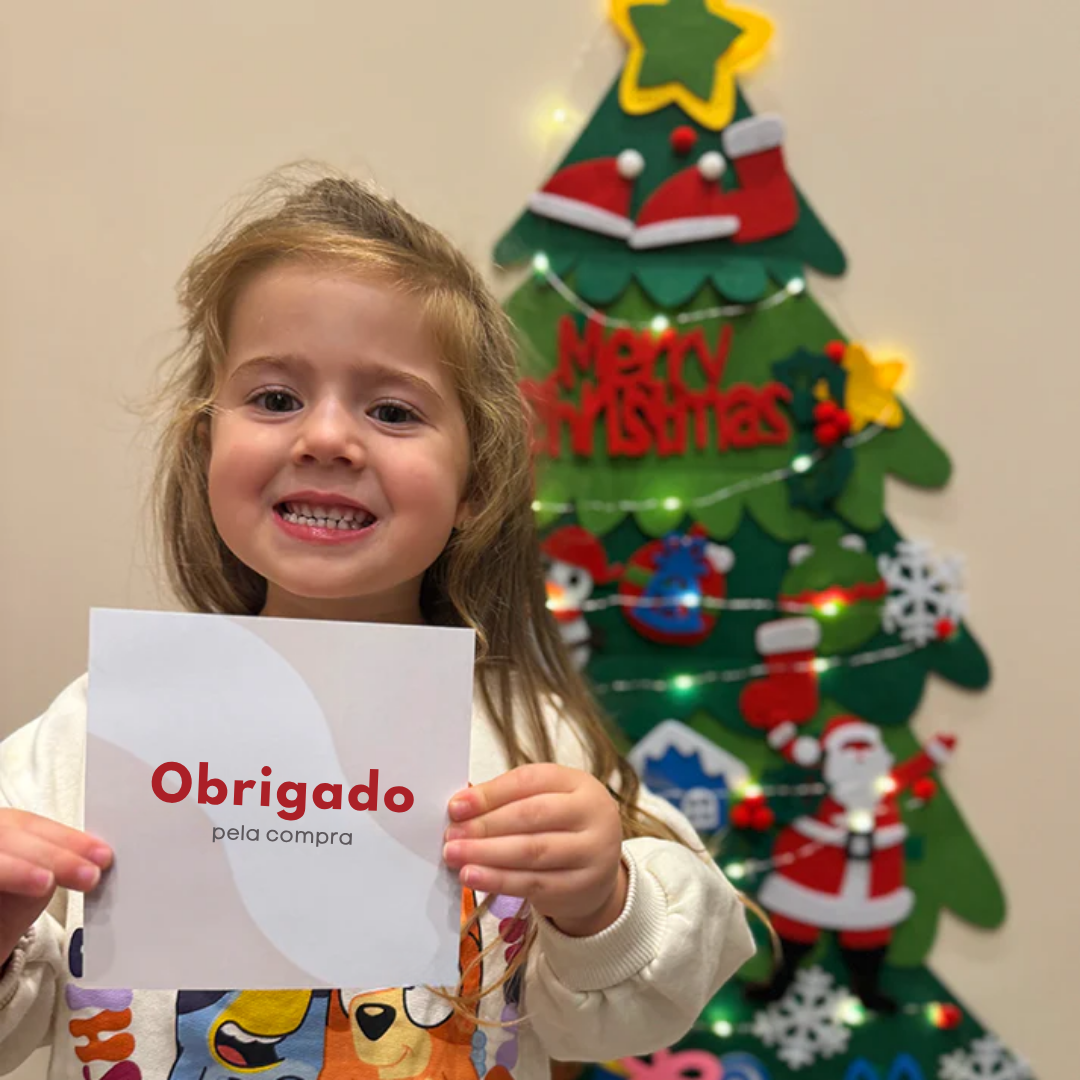Árvore de Natal de Feltro Interativa